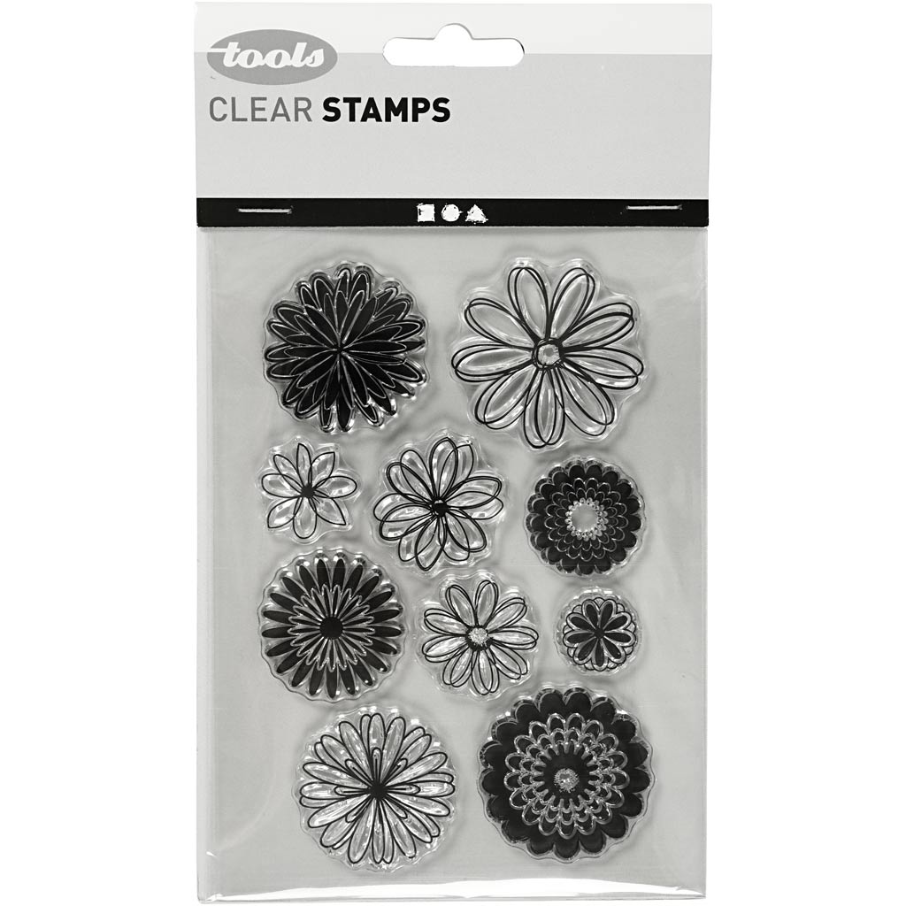 Creative company siliconen stempels bloemen, 1 vel