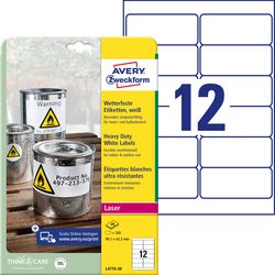 Heavy duty-etiketten avery l4776-20 99,1x42,3mm
