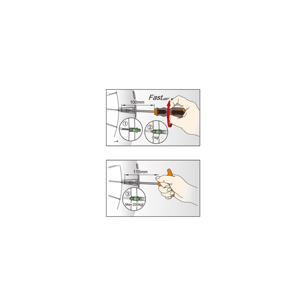 IceToolz Spaaknippelsleutel 12D7 voor 3,6mm