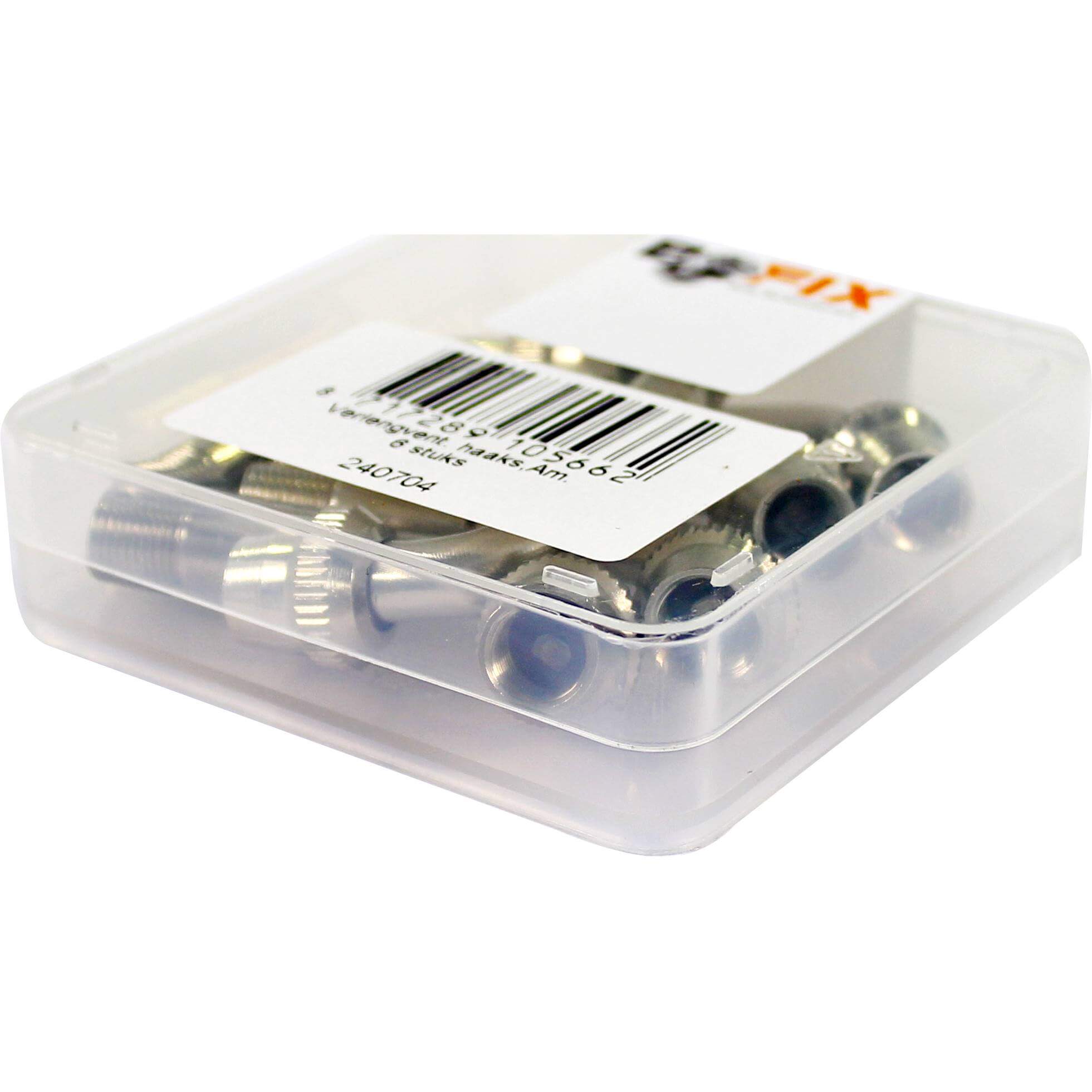 Verloopnippel auto haaks per 6