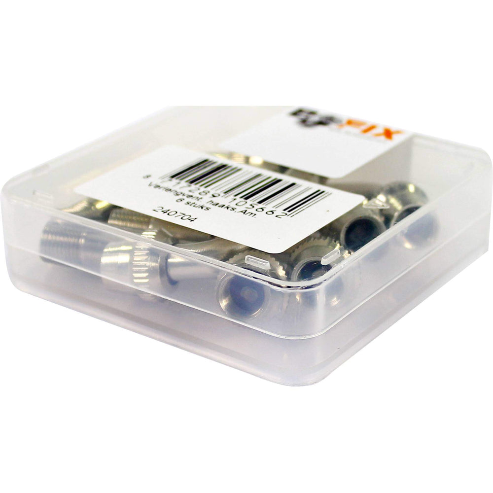 Verloopnippel auto haaks per 6