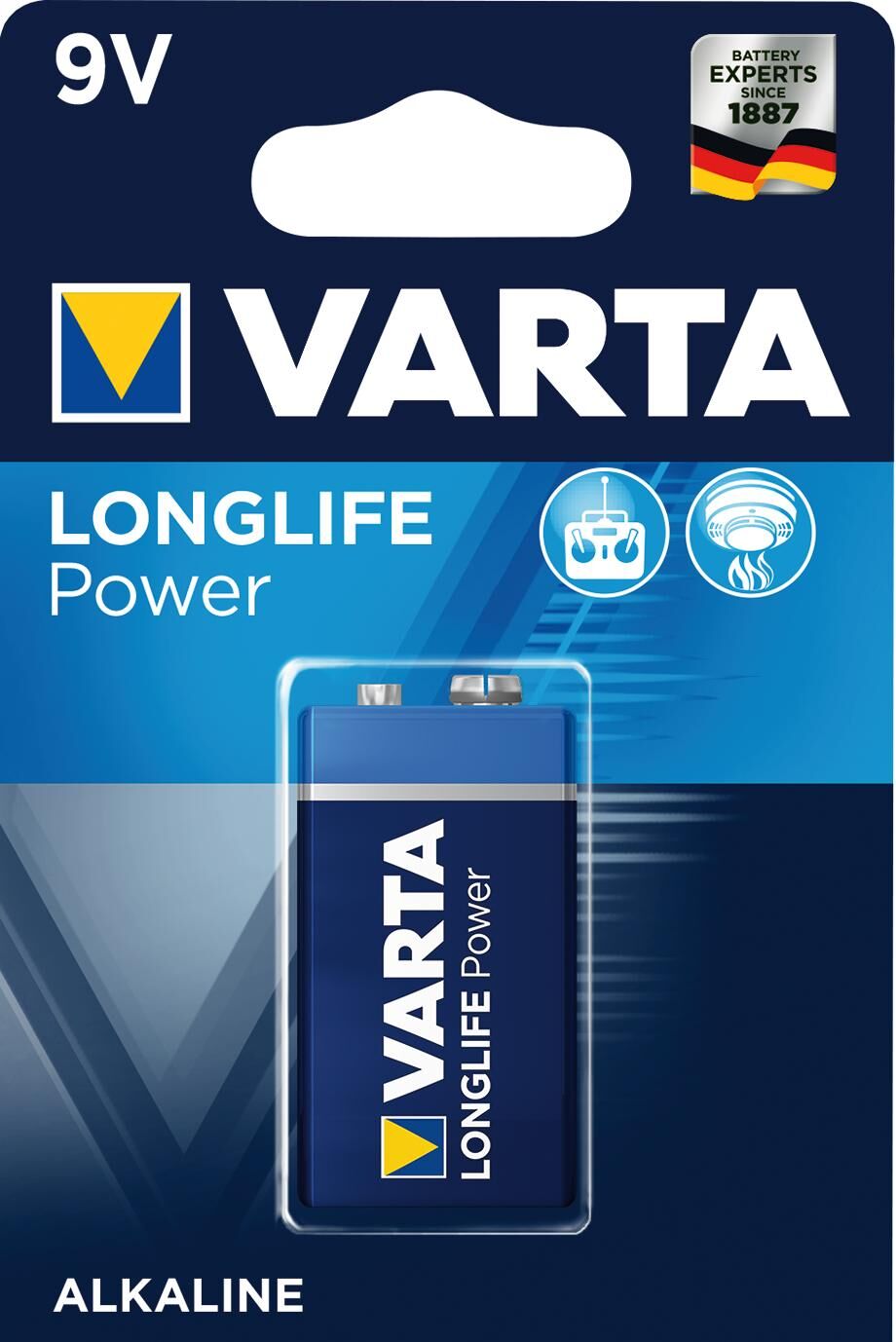 Varta 6lp3146 9 volt batterij alkalisch op kaart
