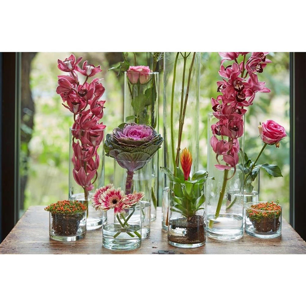 B-living cilindervaas glas ã˜12xh25cm