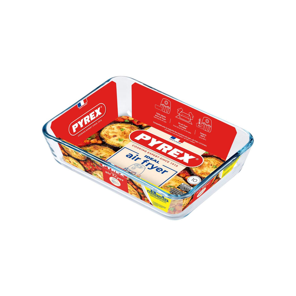 Pyrex airfryer rechthoekige schaal 0,8l 19x14x5cm