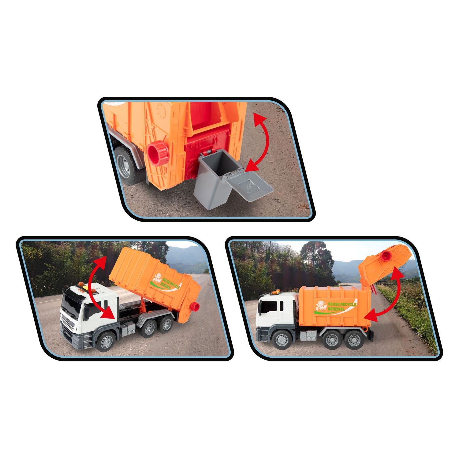 Toi-toys vehicool vuilniswagen - 21cm