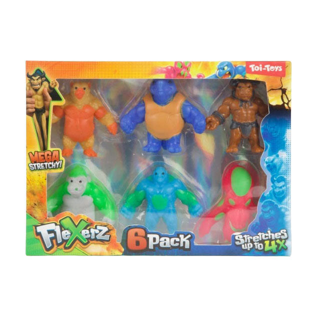 Toi-toys anti stressfiguur flexerz 6cm - 6st.