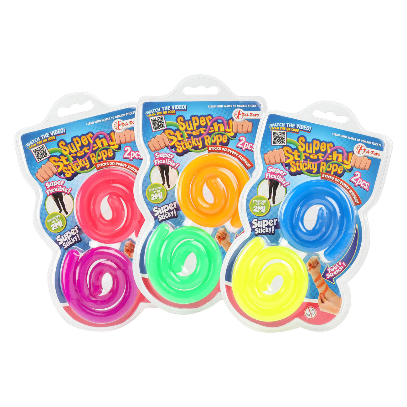 Toi-Toys Sticky Stretch Touwen, 2st.