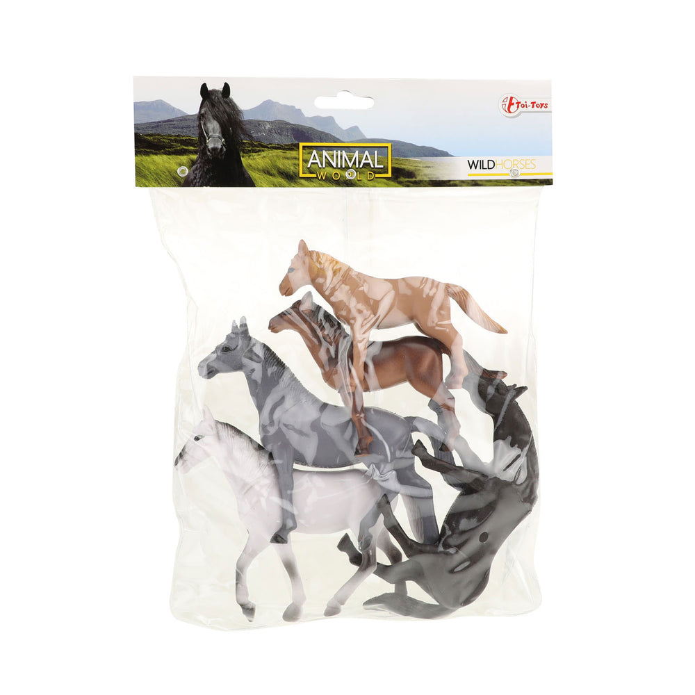 Toi-toys dierenwereld paarden, 5st.