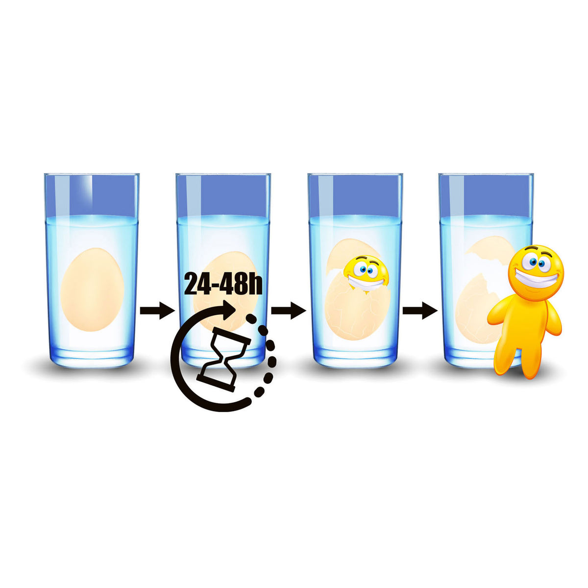 Toi-toys growing egg smiley face