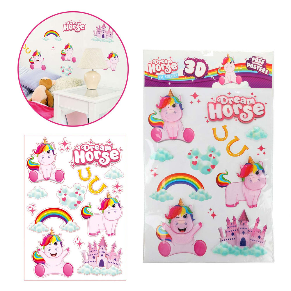 Toi-toys muurdecostickers eenhoorn