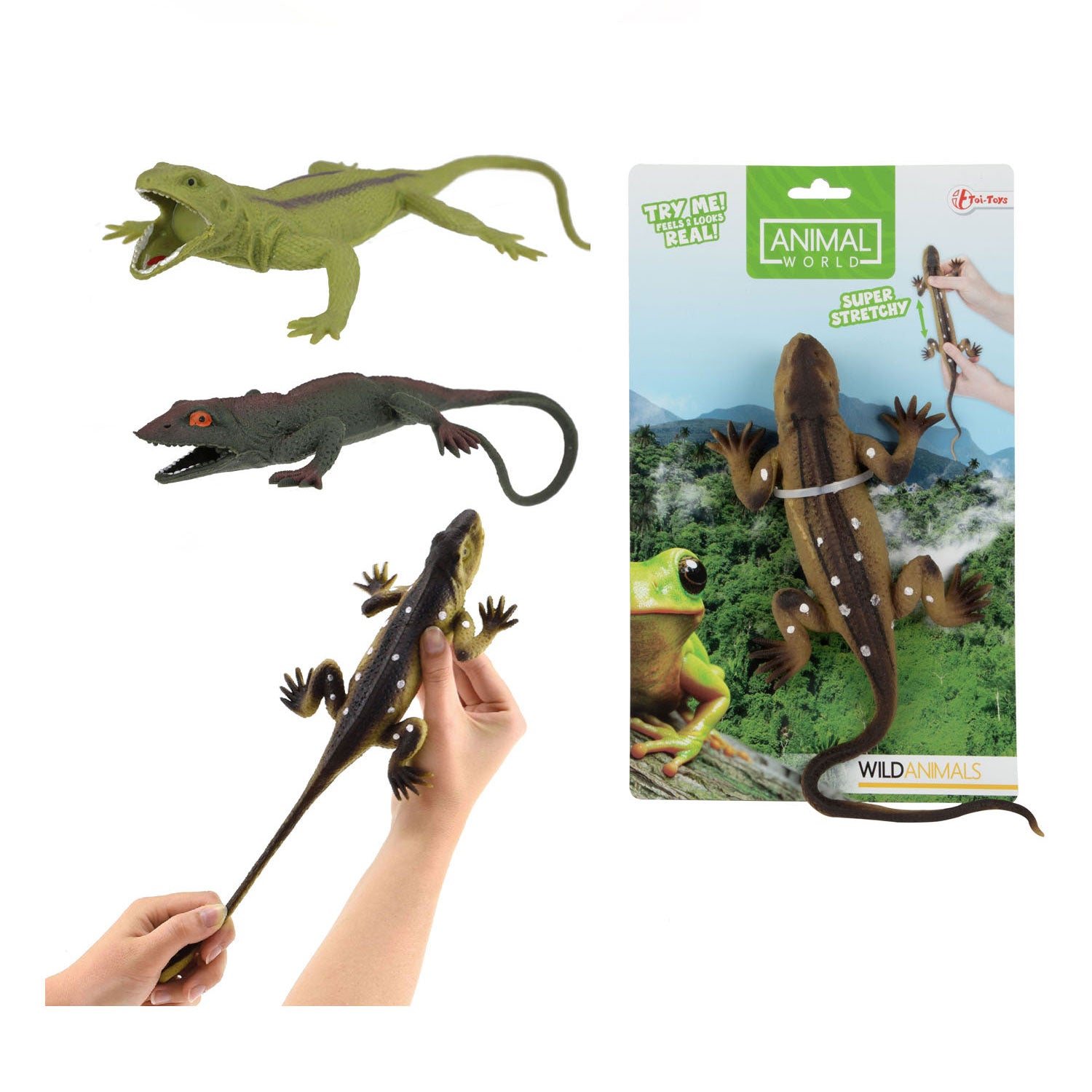 Toi-toys levensecht reptiel super rekbaar