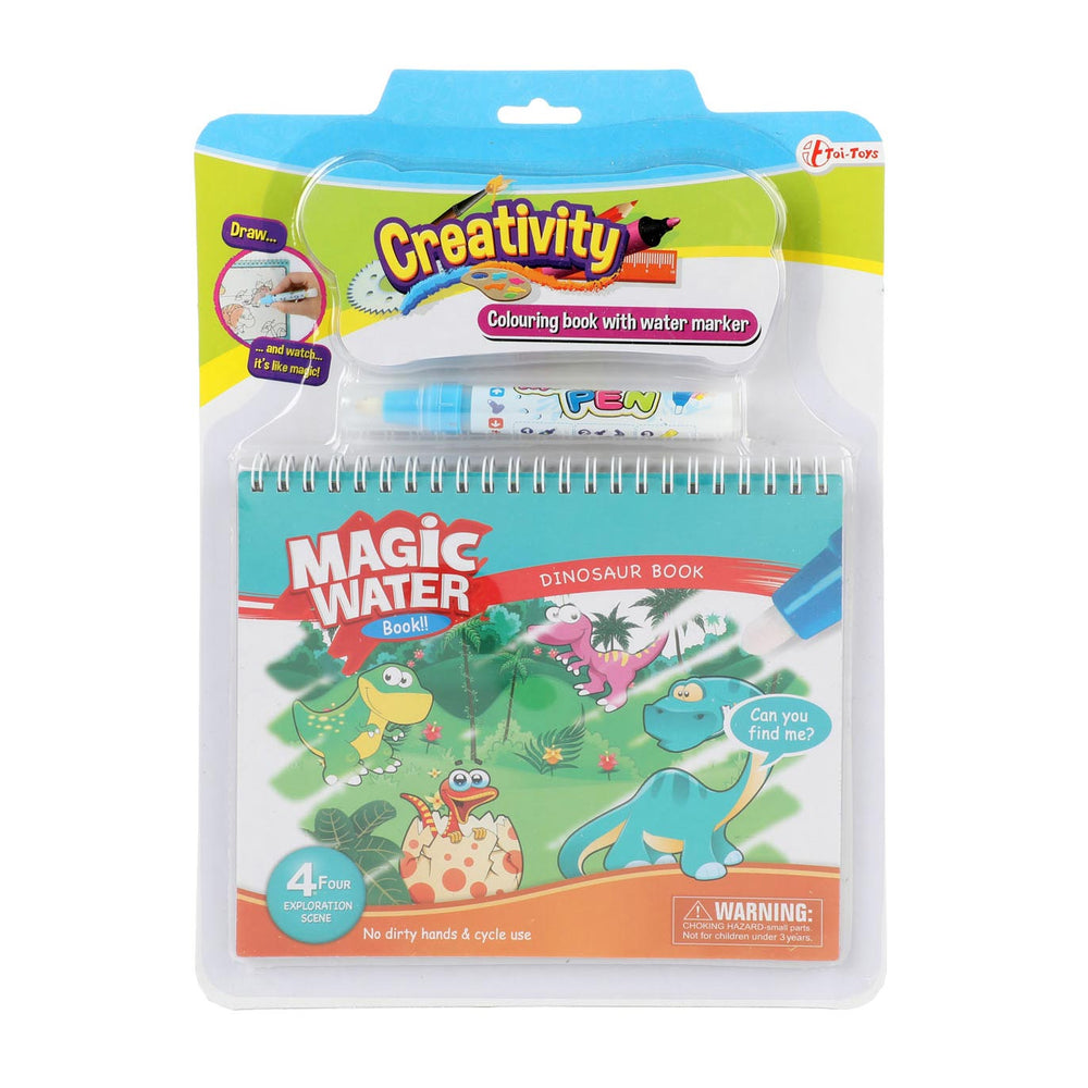 Creativiteit Kleuren met Water Dino met Stift