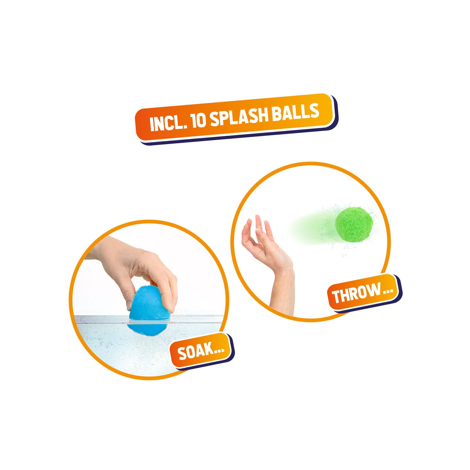 Splash superballenset (2 emmers, 10 ballen)
