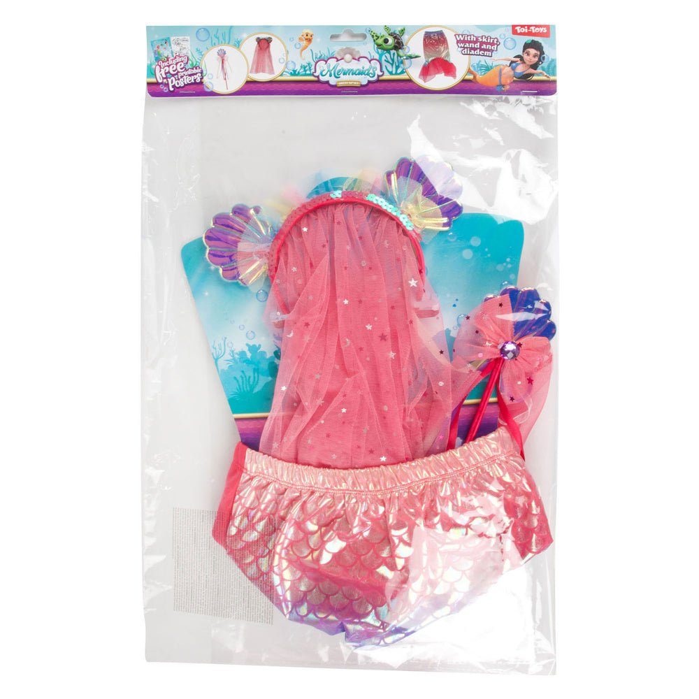 Toi-toys mermaid dress-up set with tiara and magic wand