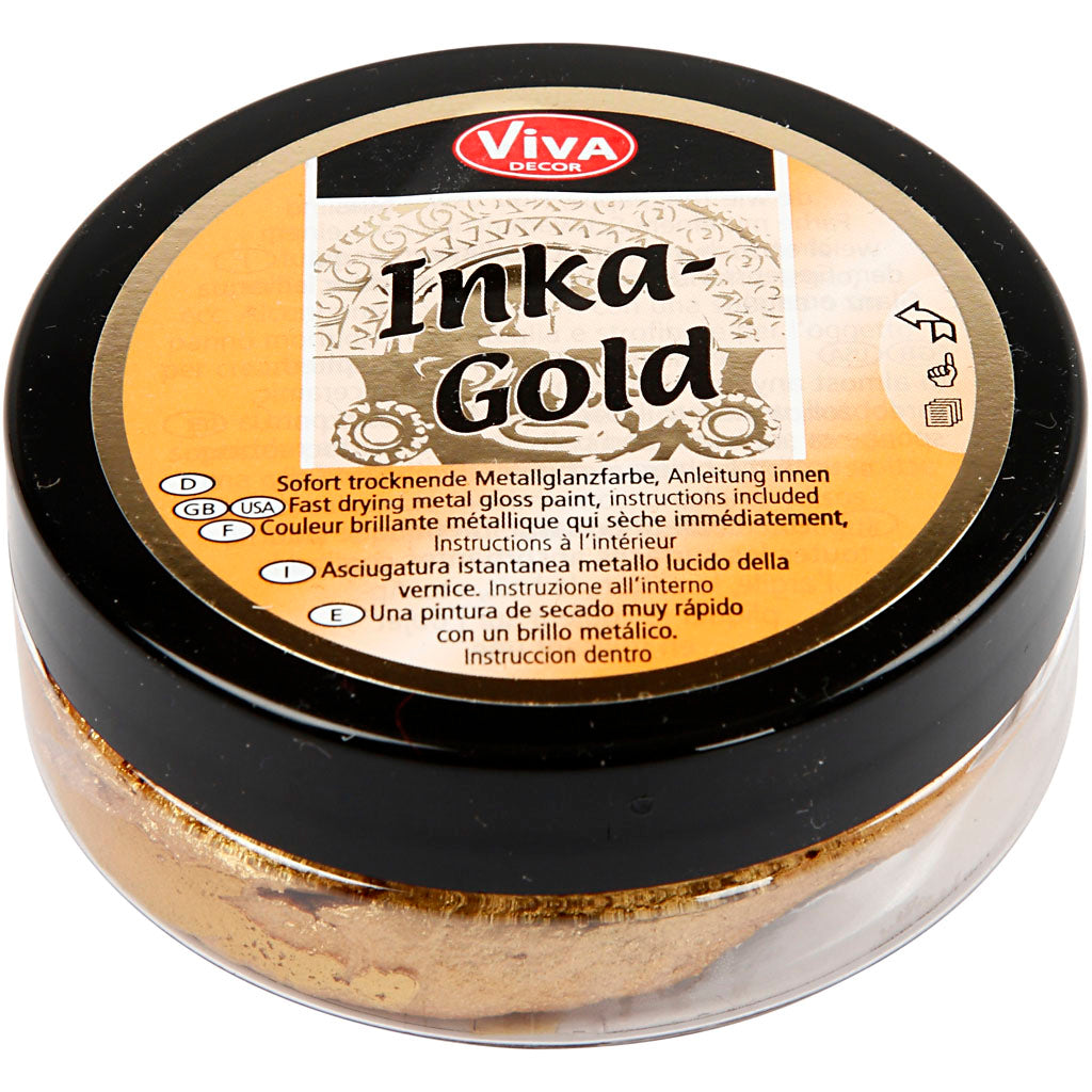 Creativ company inka-gold, goud, 50 ml 1 doosje