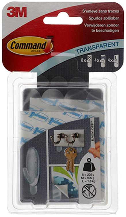 3m 1009242 - command strips 8xs 4xm 4xl | 16 stuks