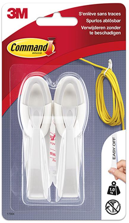 3m command-kabelhouder wit, grijs