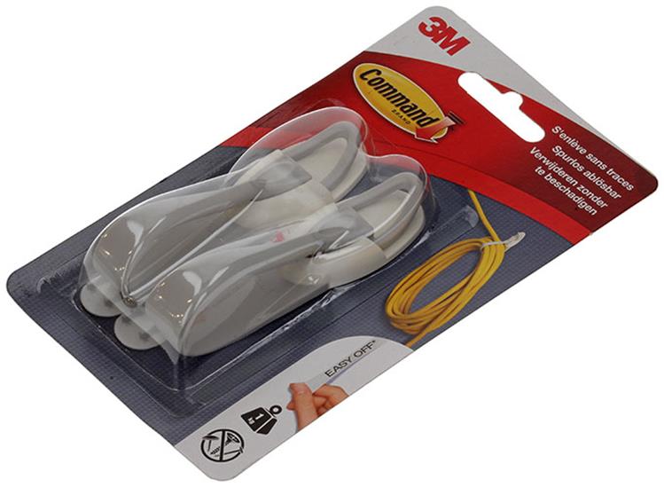 3m command-kabelhouder wit, grijs