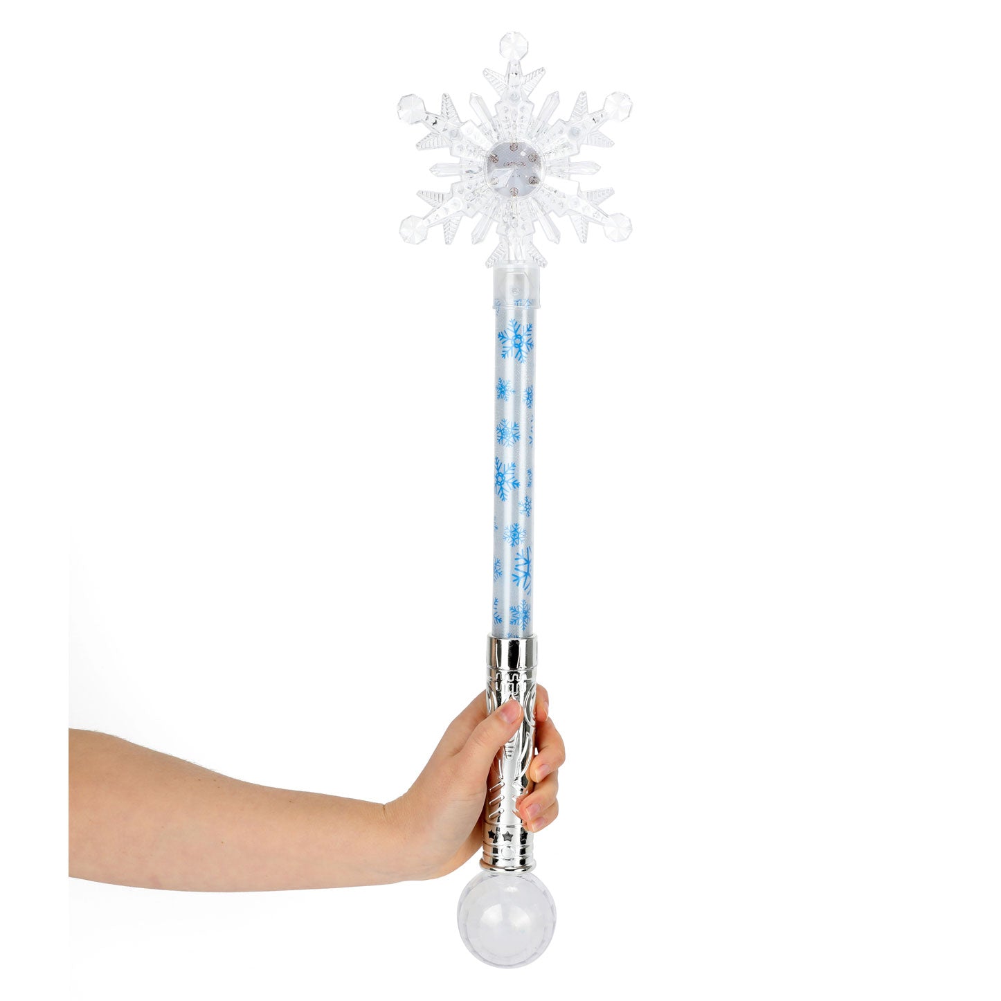 Toi-toys ijsprinses toverstaf sneeuwvlok met licht