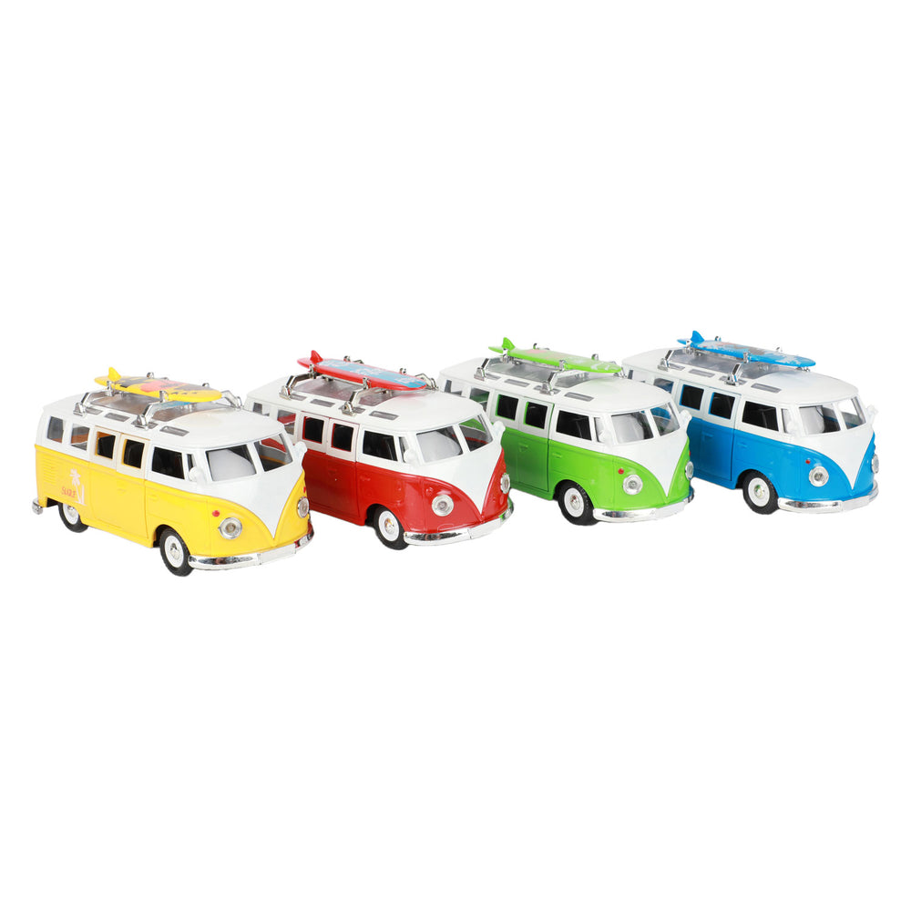 Pullback Retro Bus met Licht en Geluid