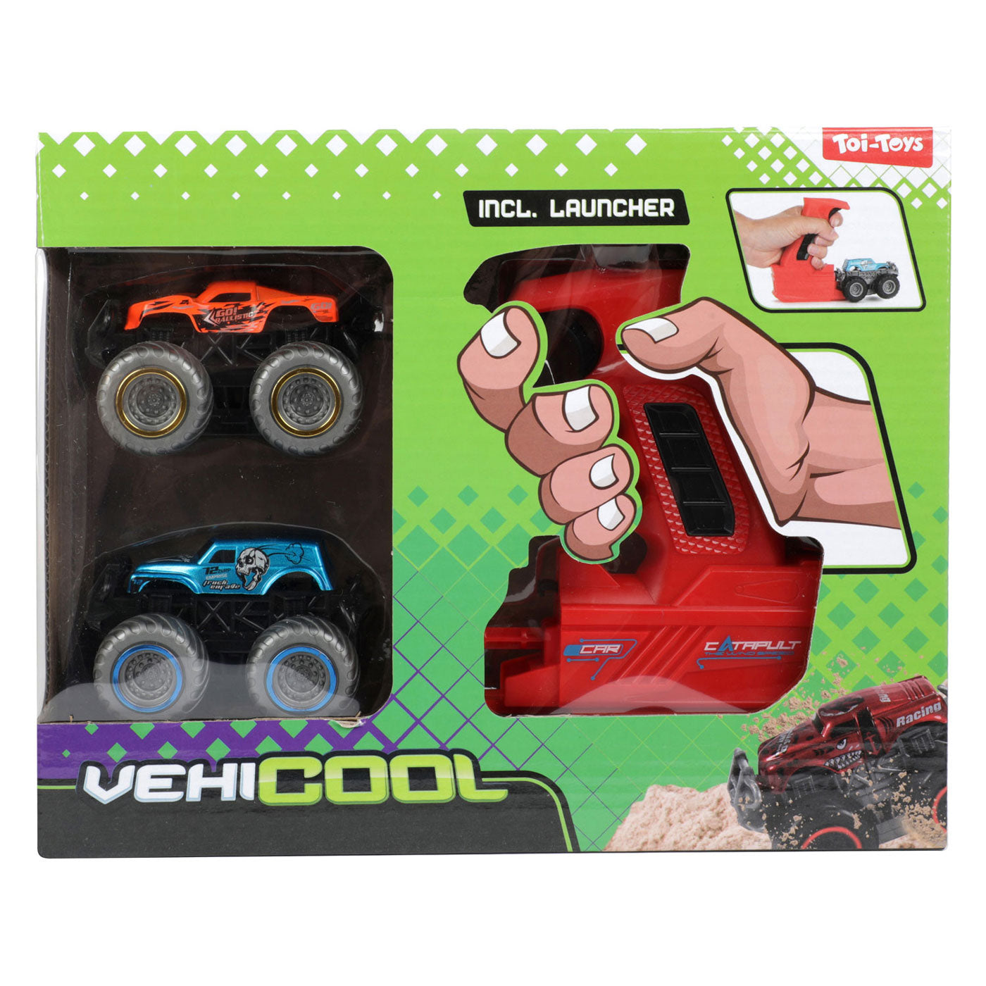 Auto's Vrachtwagens Monster Trucks met Afschieter