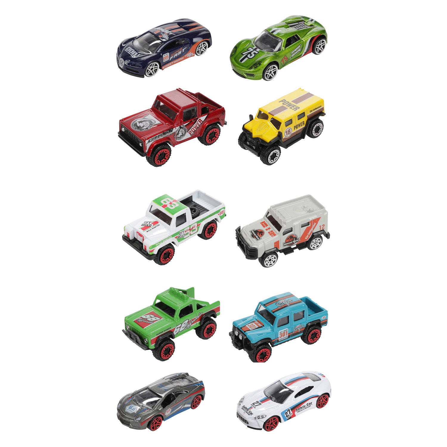 Toi-toys toi toys race rally auto set 5-delig