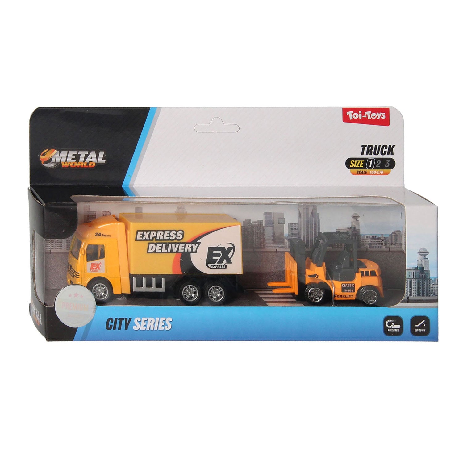 Metalen Frictie Werkvoertuig, 2dlg.