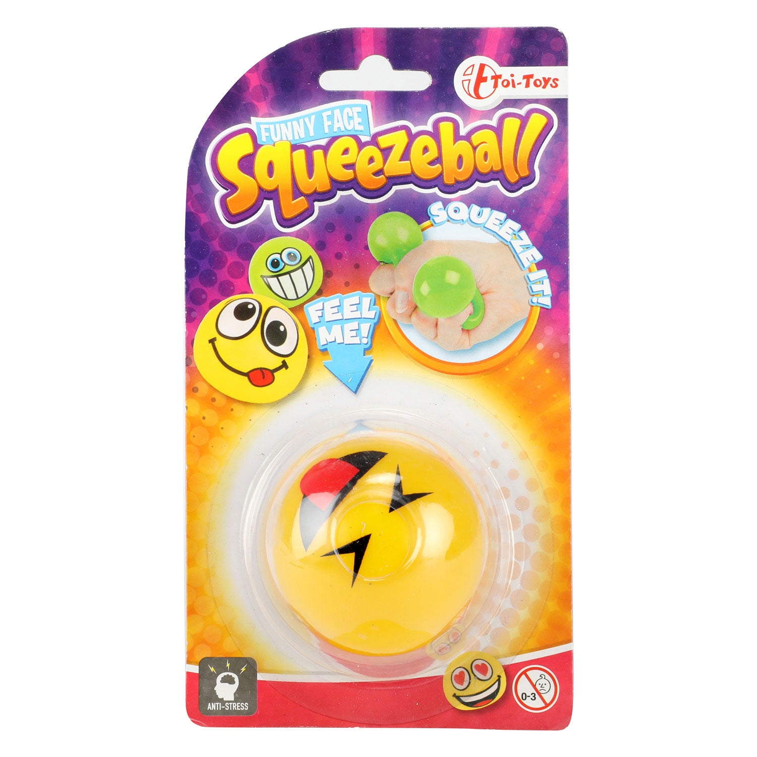 Toi-toys toi toys fun squeezeball emoji op kaart