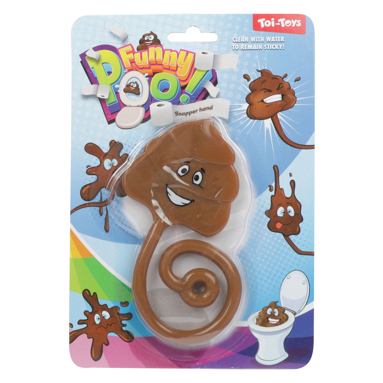 Toi-toys grappige poepplak lachende drol