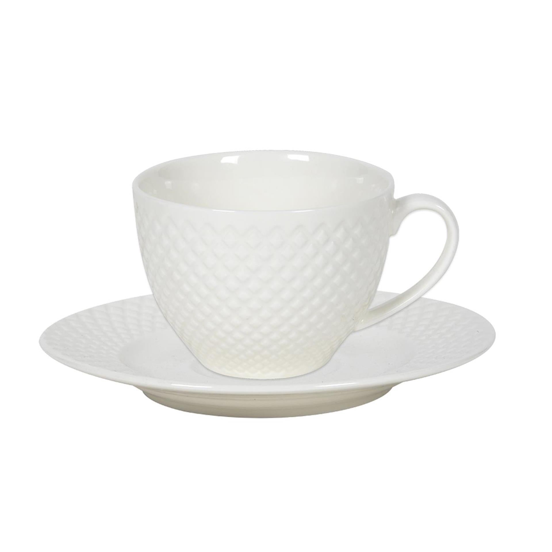 Kop en schotelset diamond 220ml doos a 6