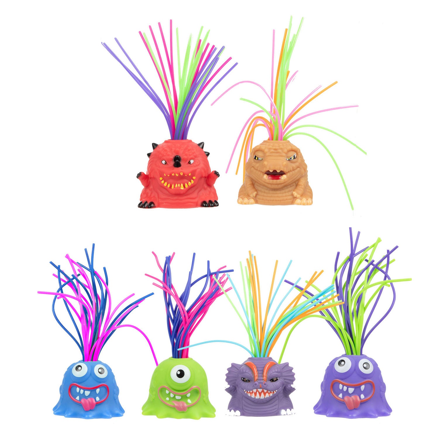 Toi-toys leuk monster met trekbare haren met geluid