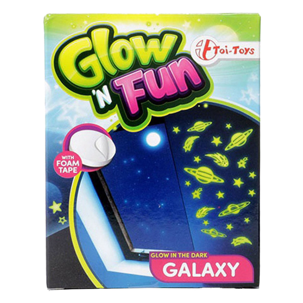 Toi-toys glow n fun glow in de donkere ruimteruimtevaart