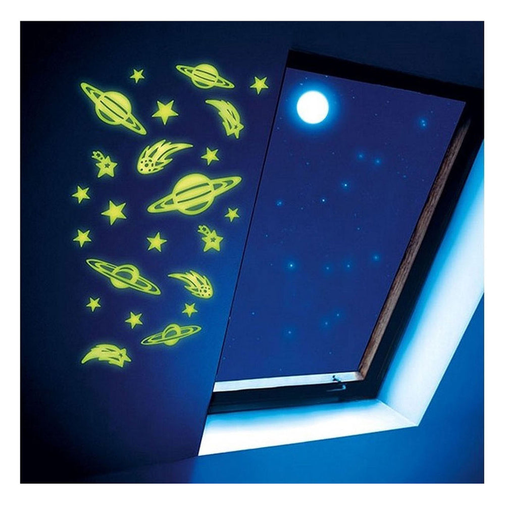 Toi-toys glow n fun glow in de donkere ruimteruimtevaart