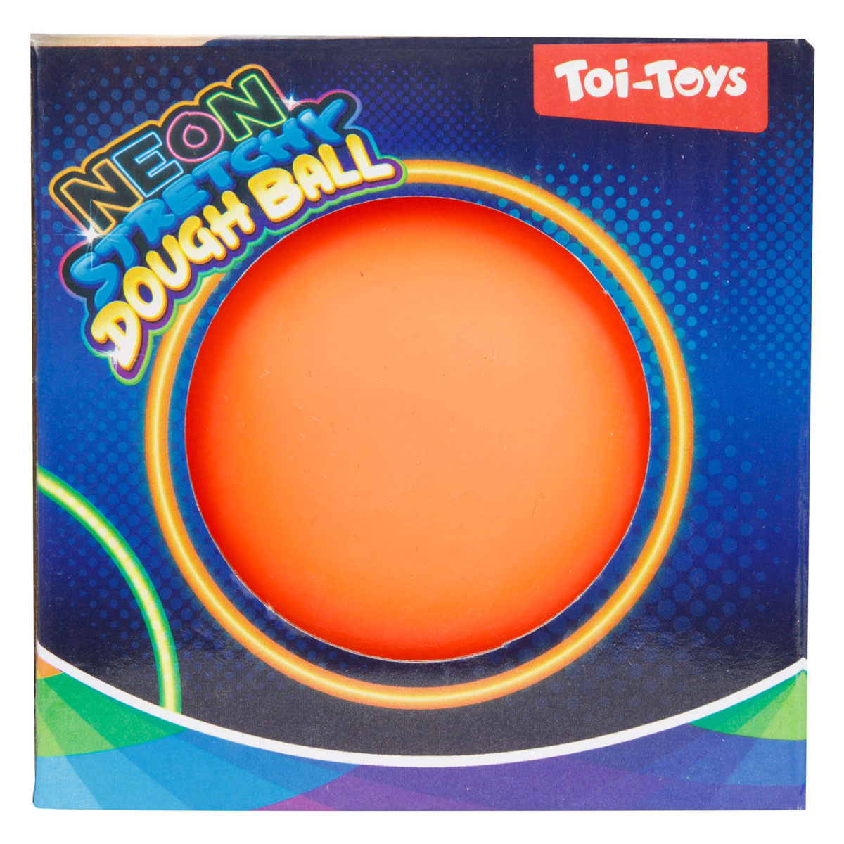 Toi-toys leuke kniebal neon, 10cm
