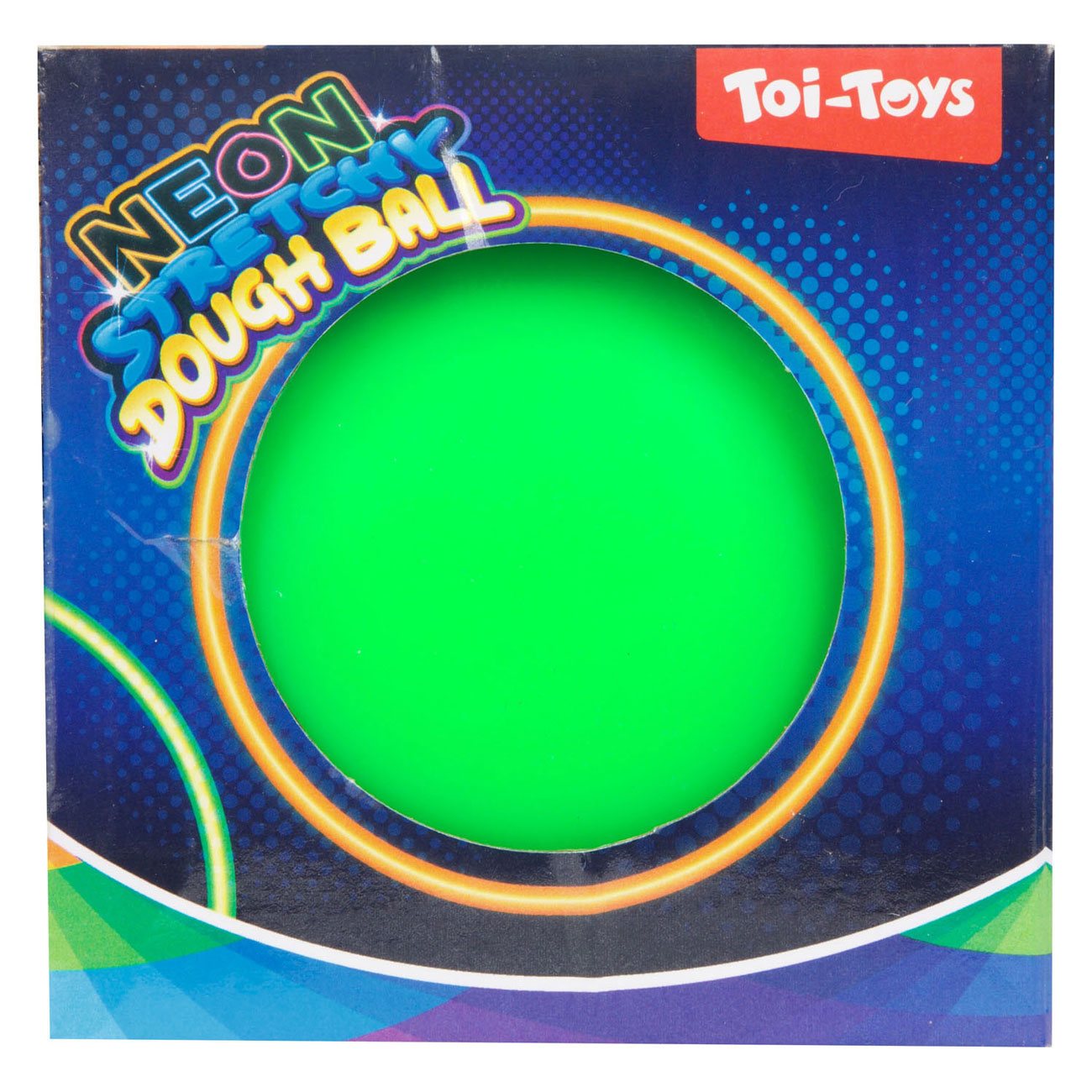 Toi-toys leuke kniebal neon, 10cm