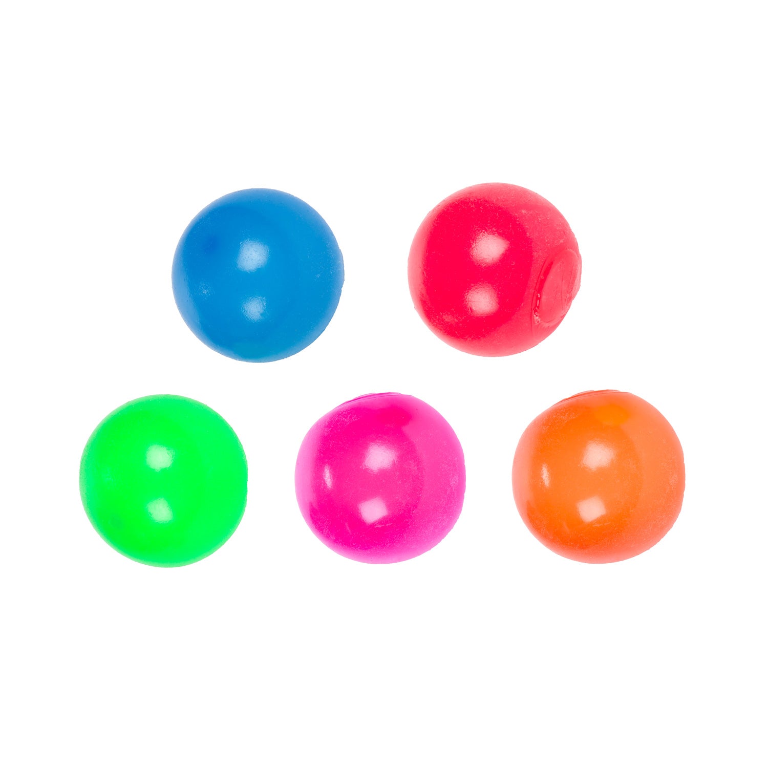 Toi-toys leuke mini knijpballen stickeezz in koker, 5st.