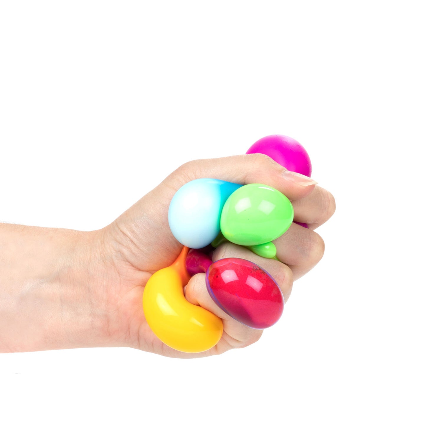 Toi-toys leuke mini knijpballen stickeezz in koker, 5st.