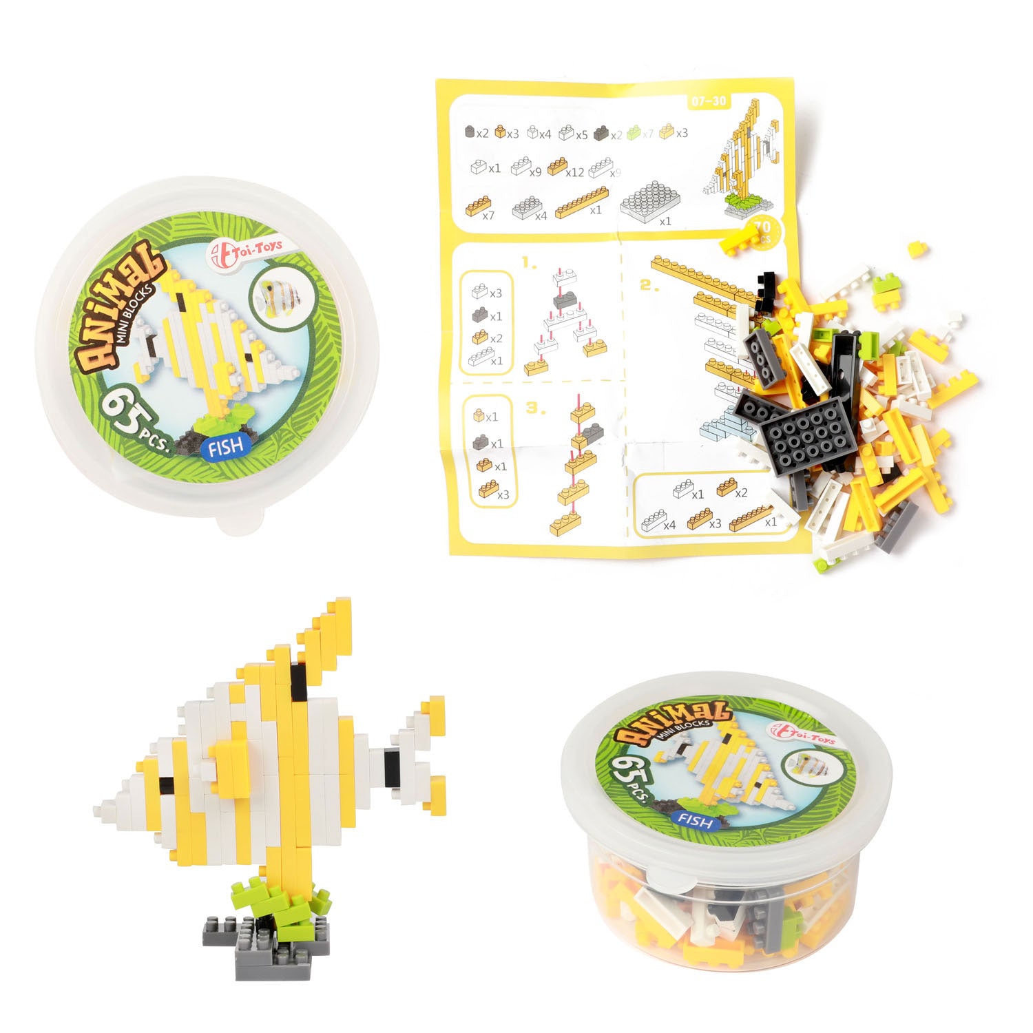 Blocks Bouwenstenen Mini Dier in Potje