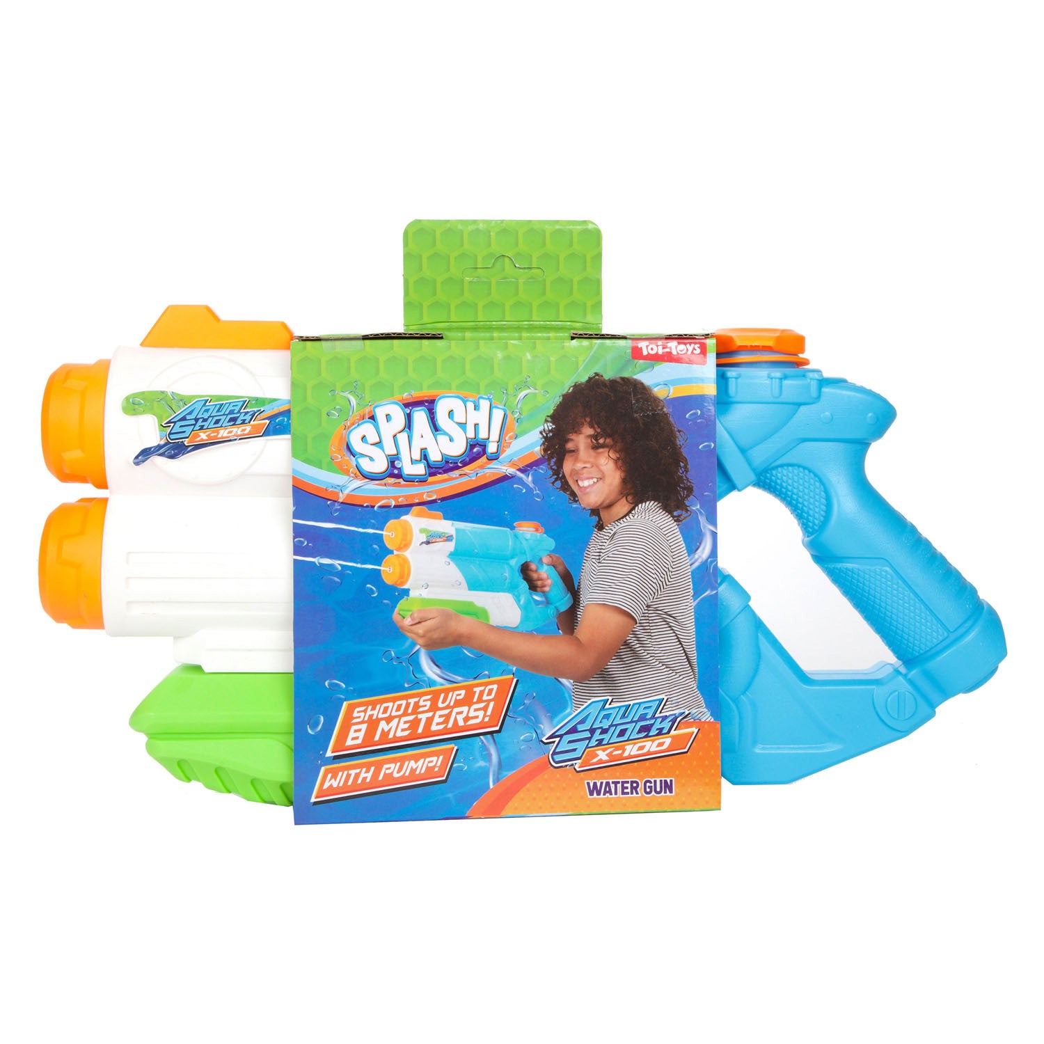 Spatwaterpistool met dubbele loop power, 1080ml