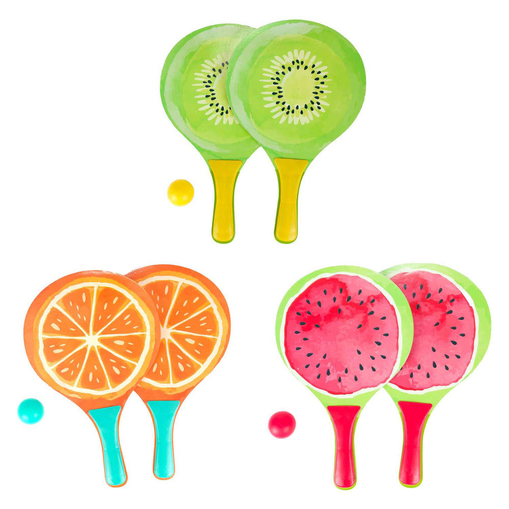 Toi-toys strandtennisset fruit, 3dlg.