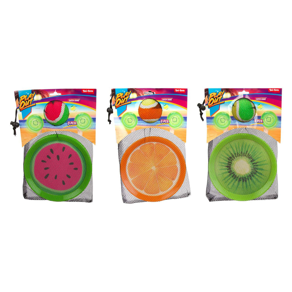 Toi-toys speel vangbalspel fruit,3dlg.