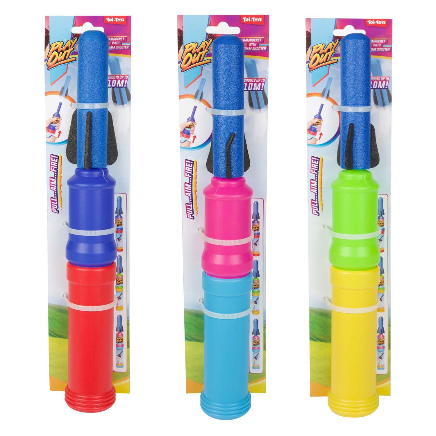 Toi-toys play out foamraket met afschieter air, 28cm