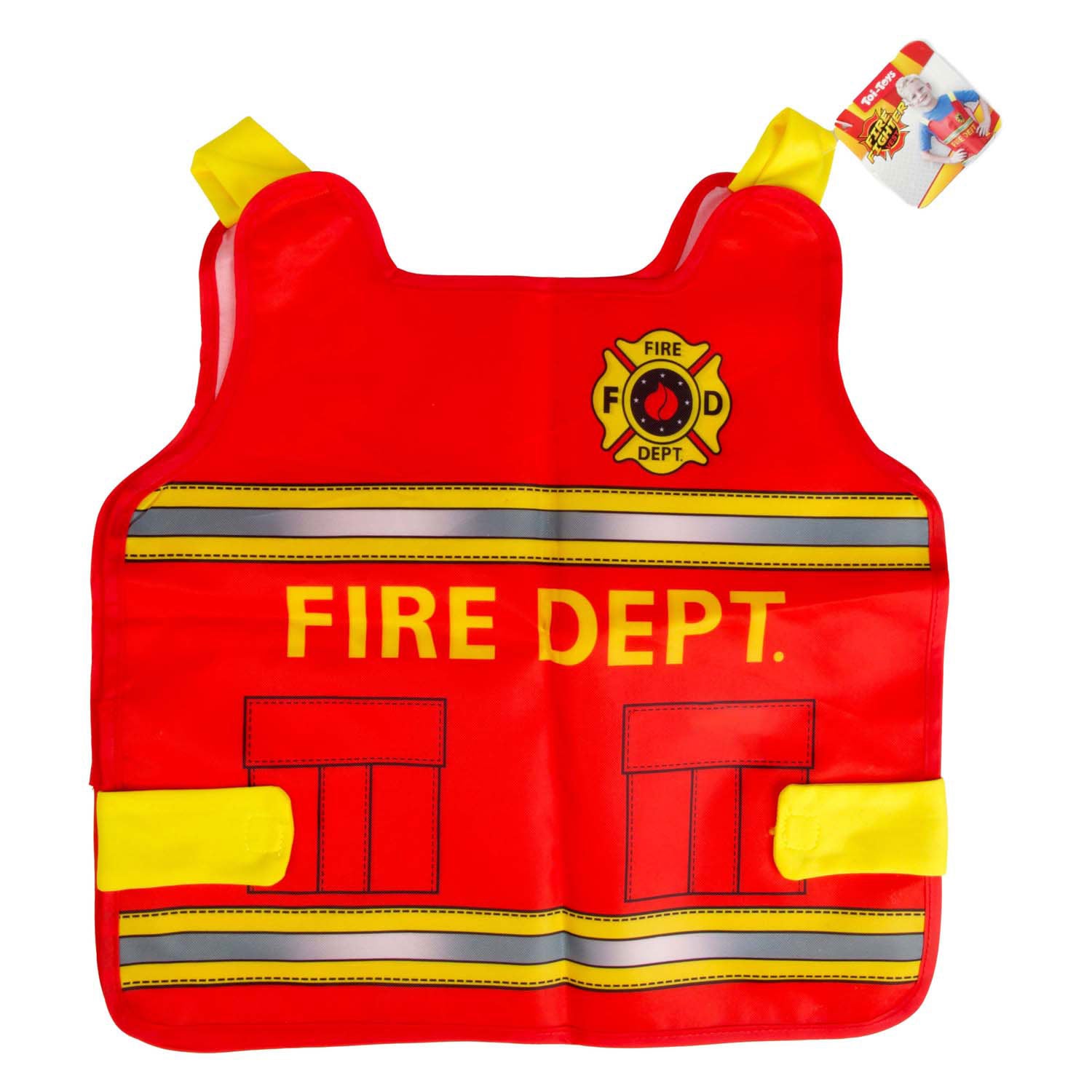 Toi-toys brandweermanvest verkleedhesje