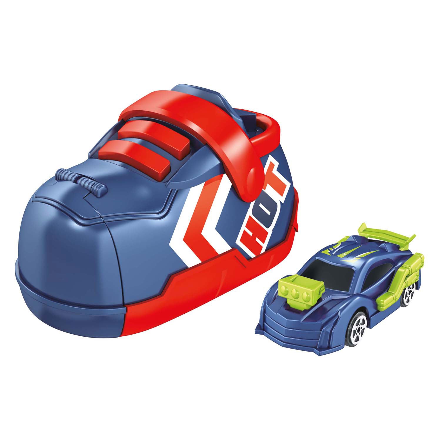 Toi-toys turbo racers rally auto met schoenafschieter