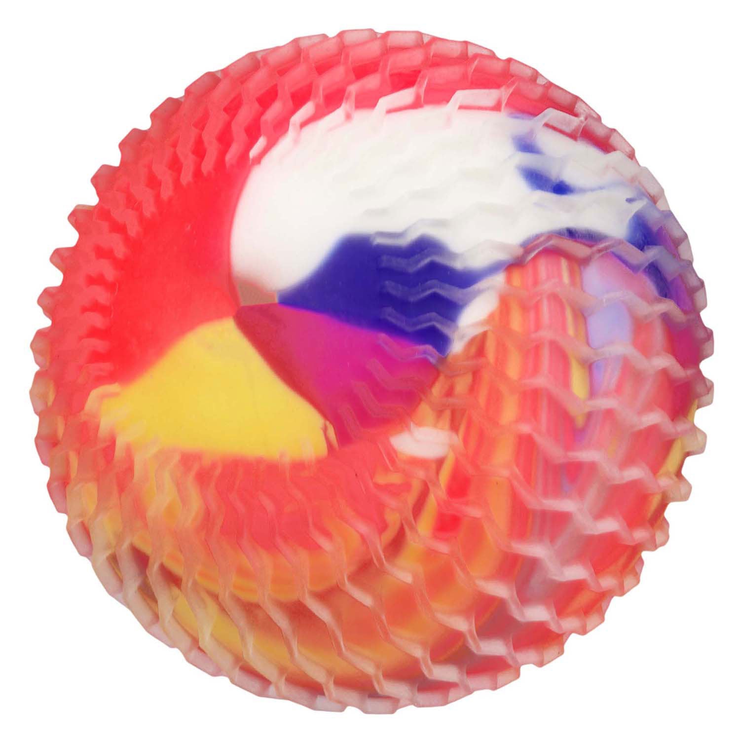 Toi-toys leuke knijpbal neon knikker met schuim, 12cm