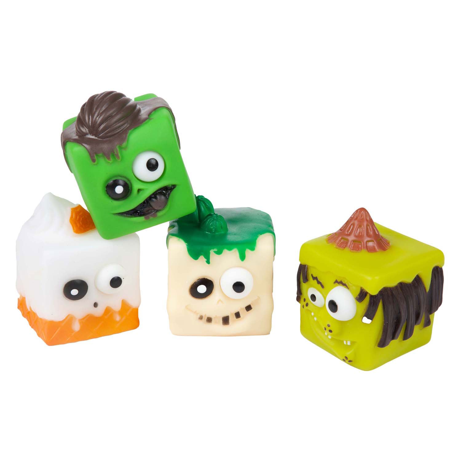 Toi-toys leuke knijpkubusmonster puiloog, 5cm