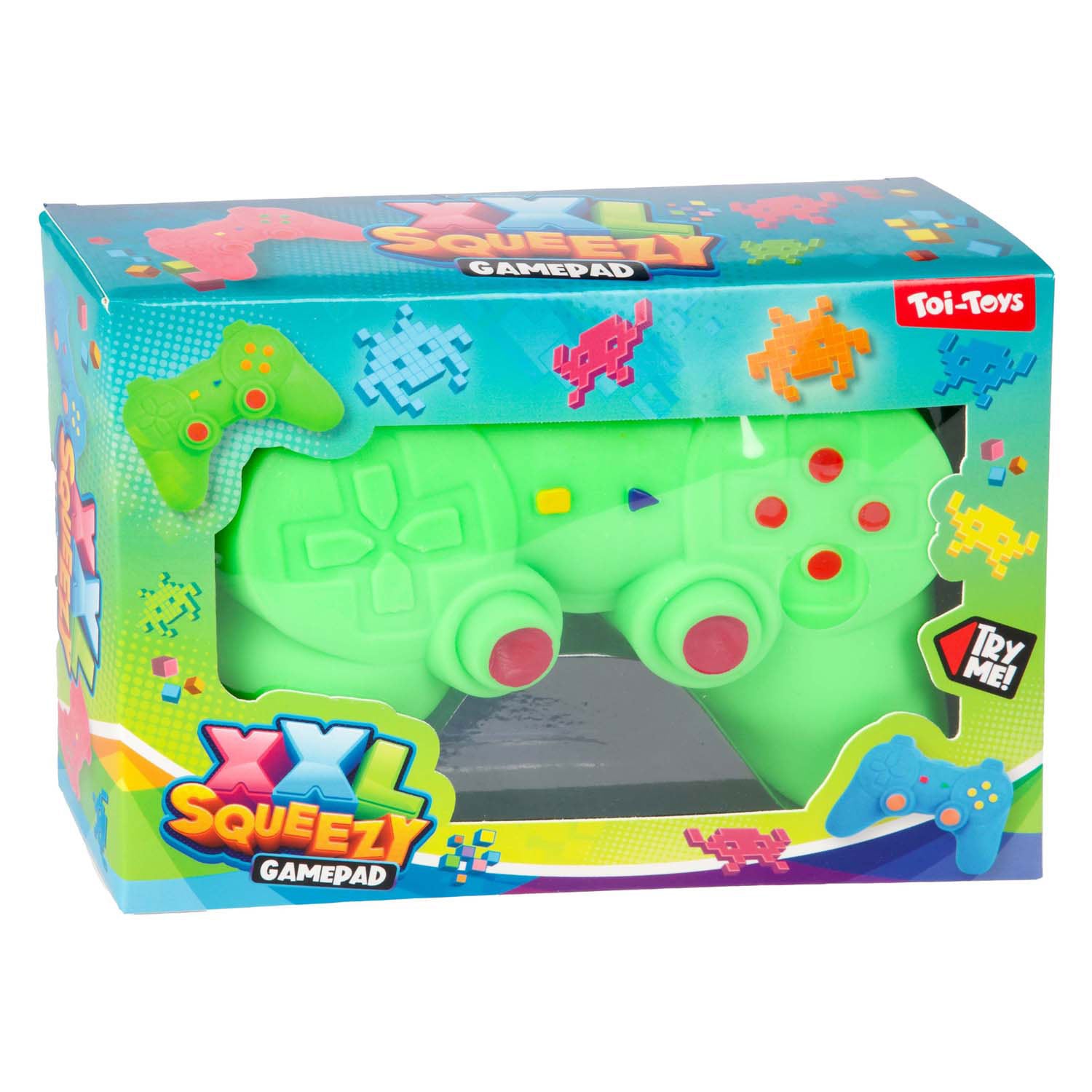 Toi-toys leuke kniebare gamecontroller xxl rekbaar, 17cm