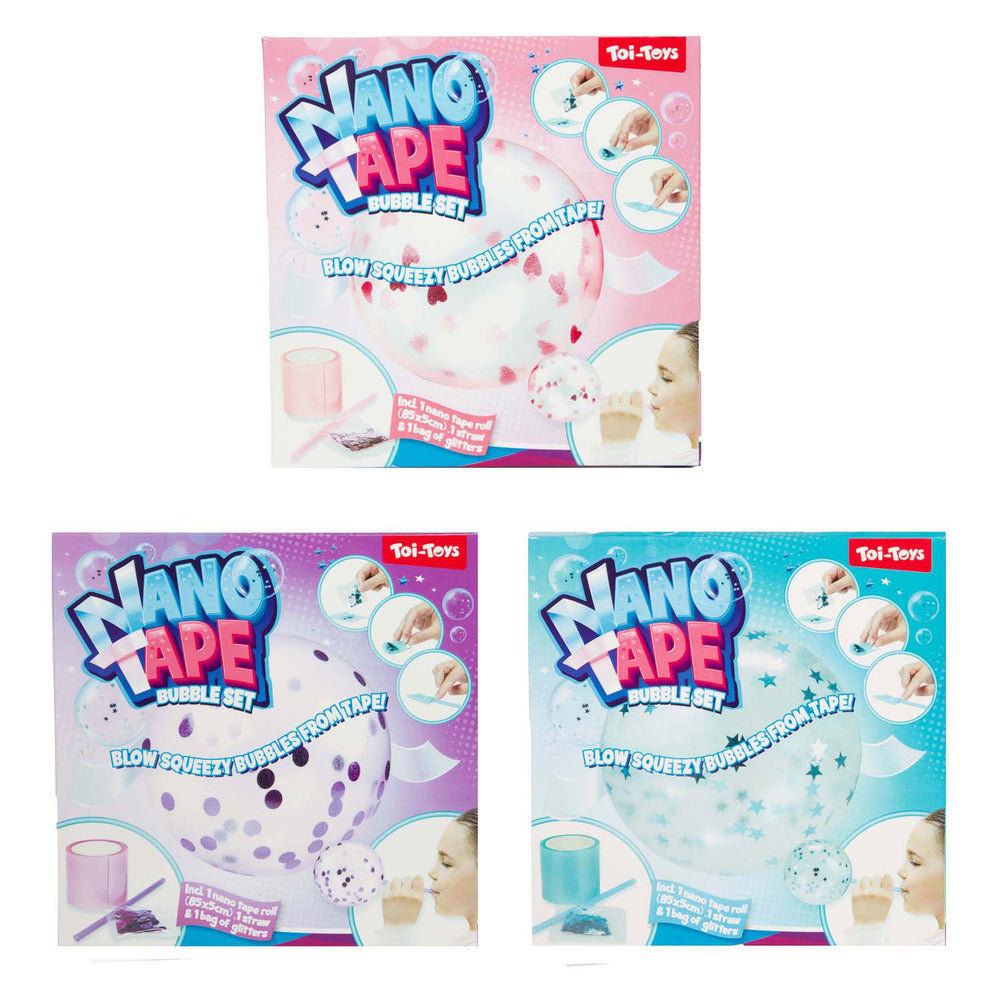 Toi-toys fun nano tape -bubble- met glitters (diy) 3ass +