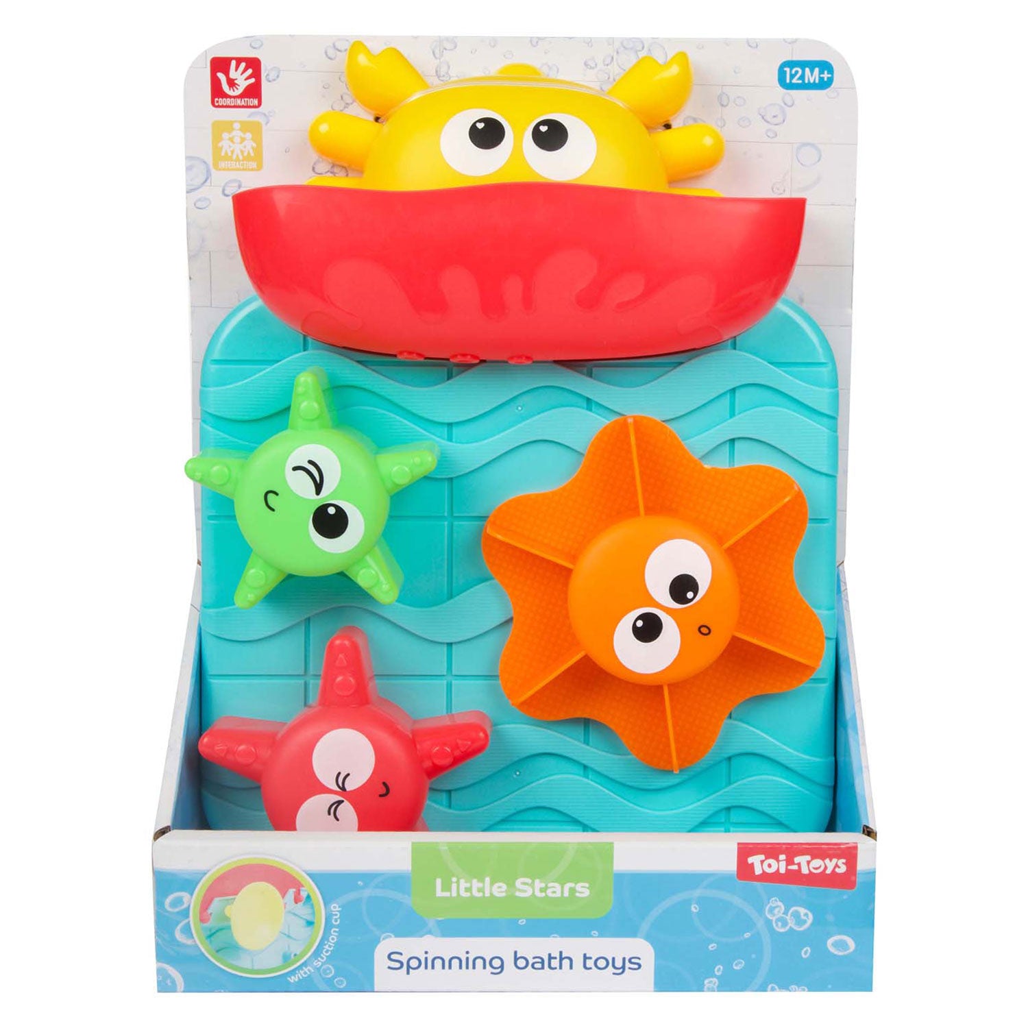 Toi-toys kleine sterren badspeelgoed watermolen krab