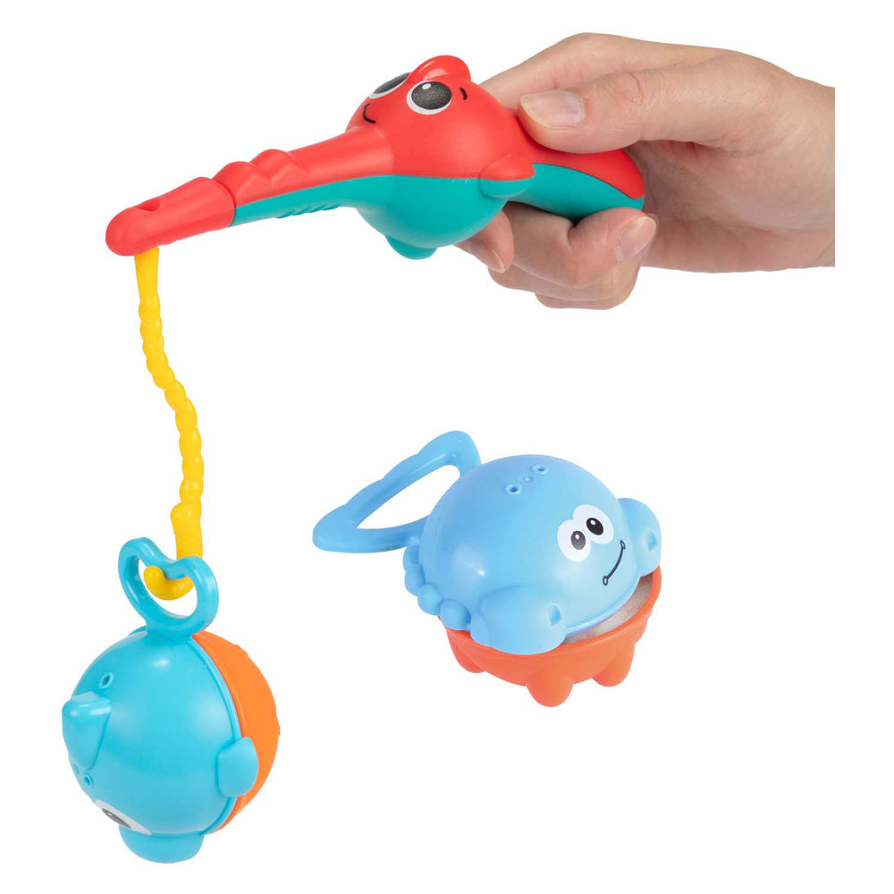 Toi-toys kleine sterren badspeelgoed vishengel met 3 vissen, 4dlg.
